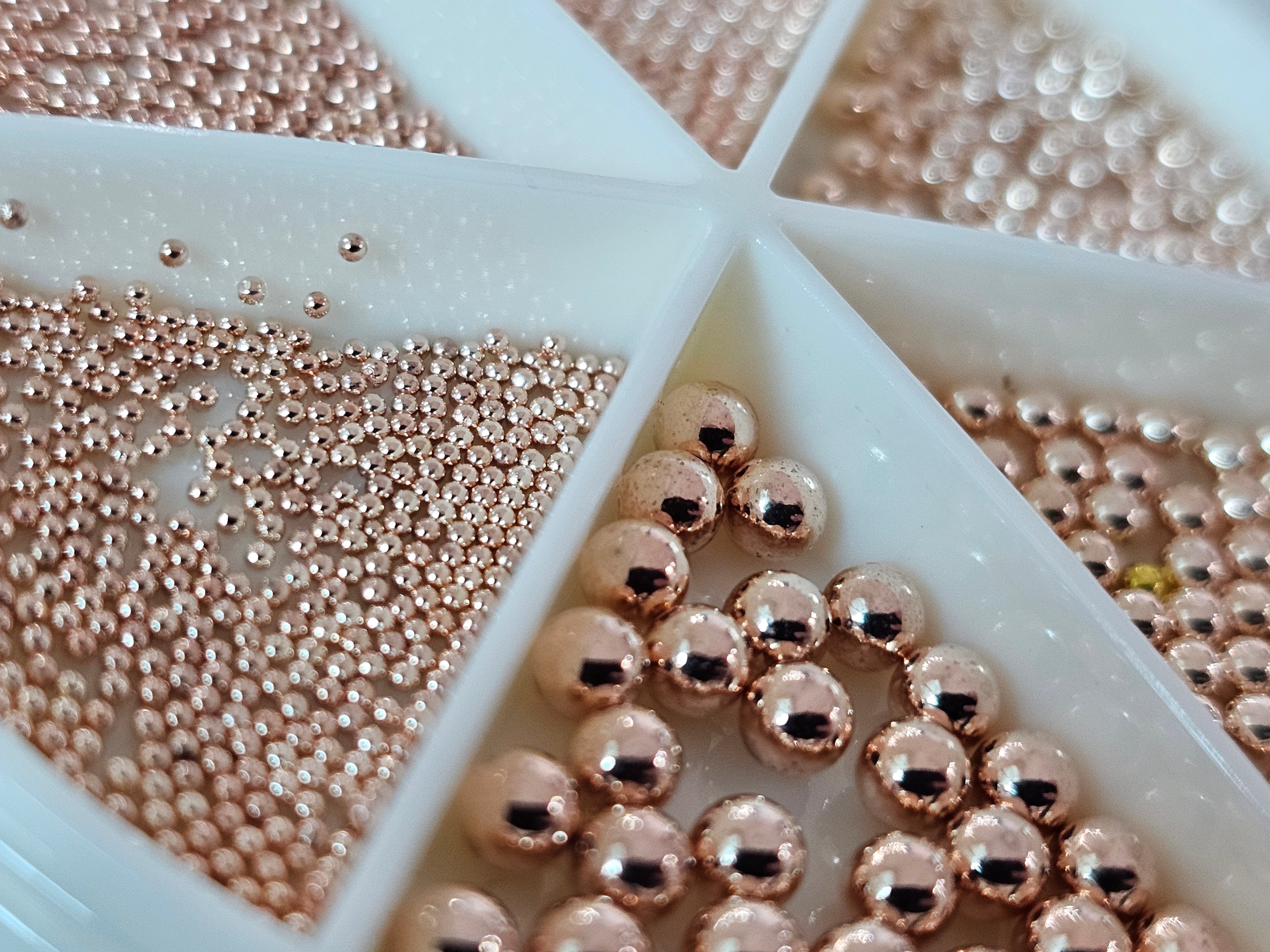 Caviar Metal,Decor Unghii, Multisize Rose Gold