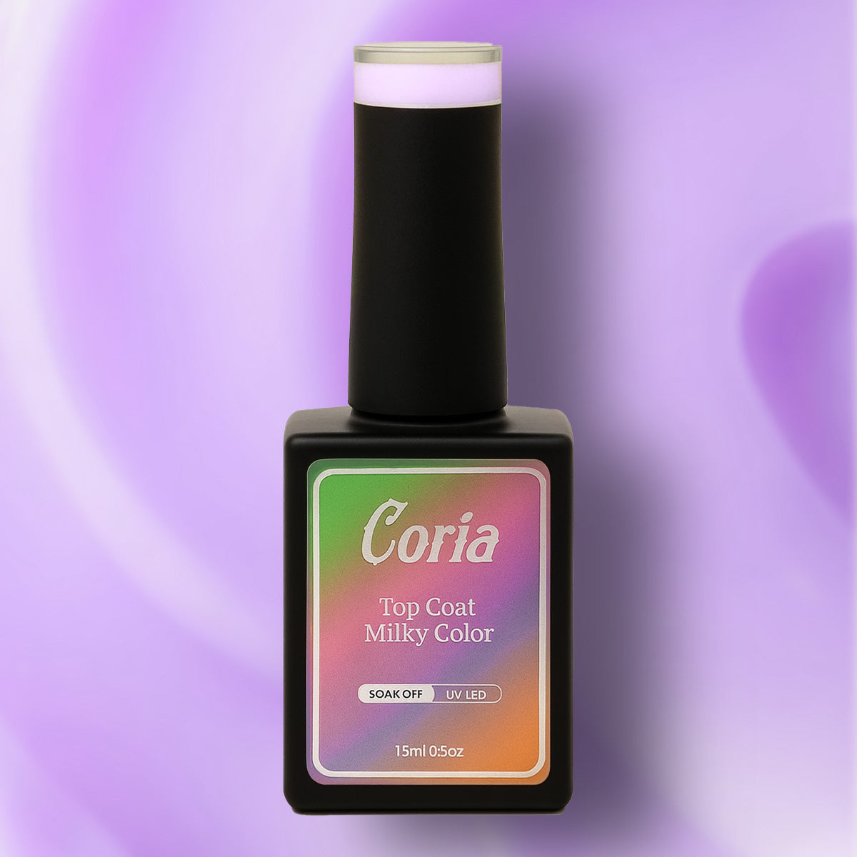 Top Coat Color Milky White Color Coria 15 ml 013