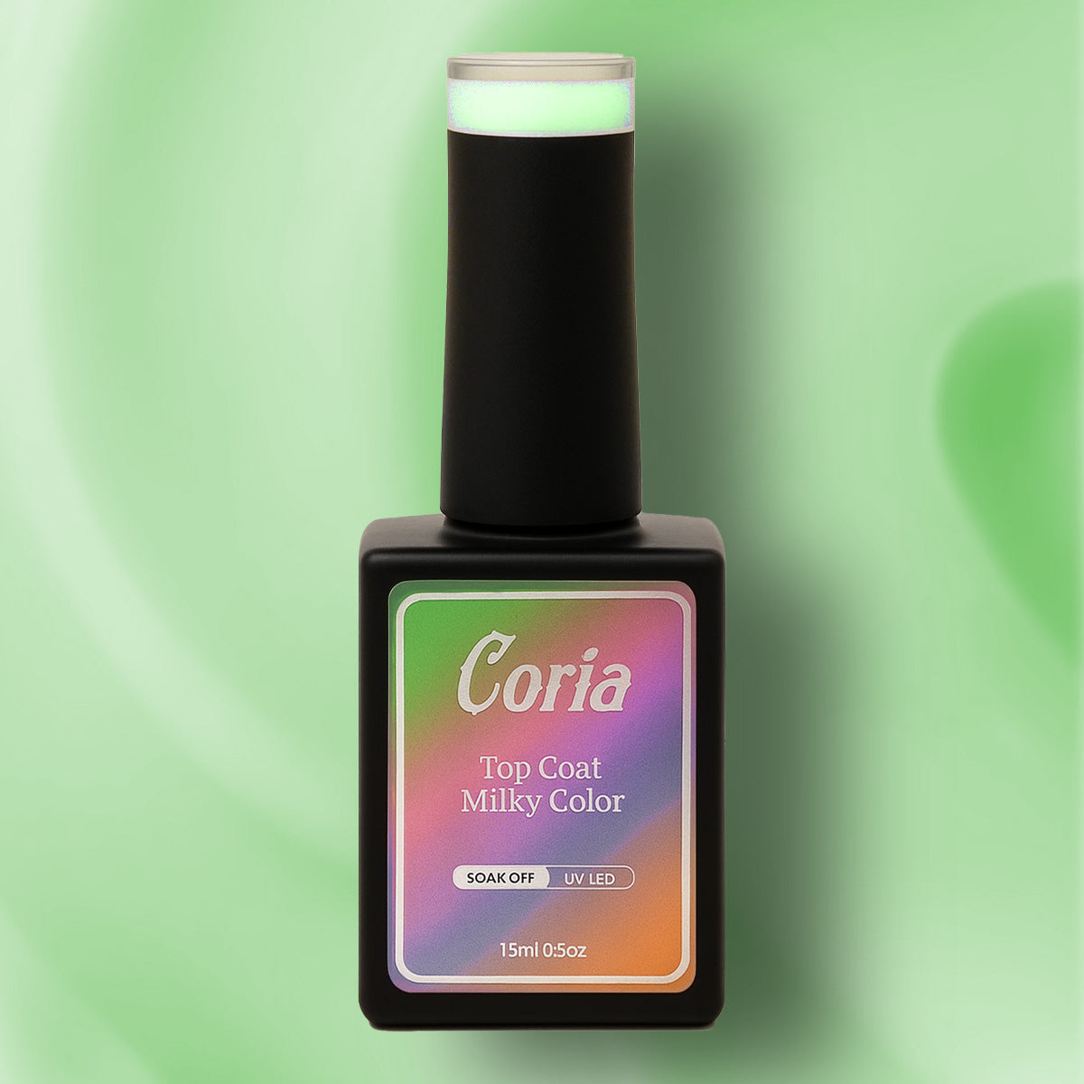 Top Coat Color Milky White Color Coria 15 ml 018