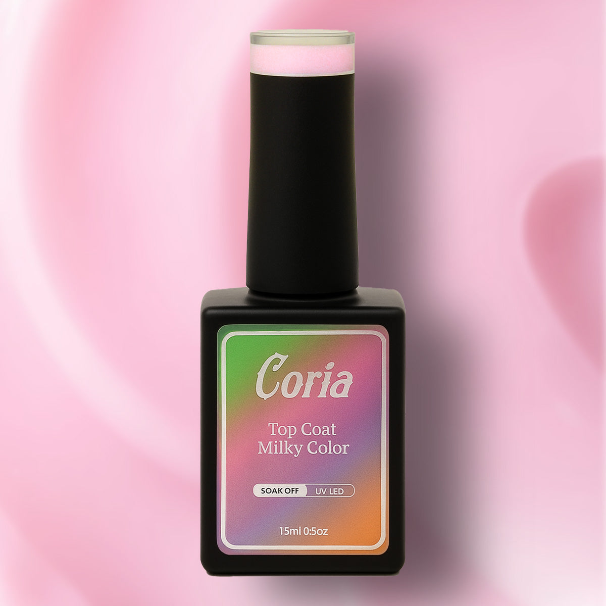 Top Coat Color Milky White Color Coria 15 ml 014