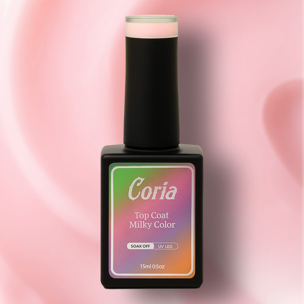 Top Coat Color Milky White Color Coria 15 ml 008