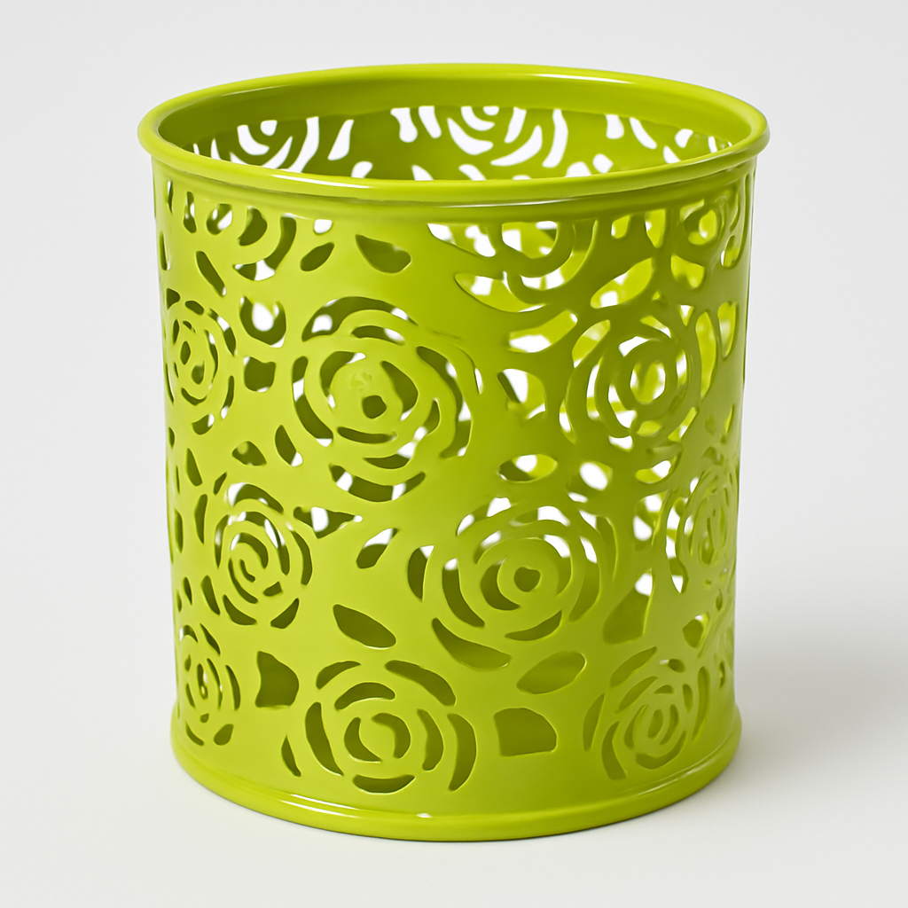 Suport Pensule Rotund Flower Stil ,Verde