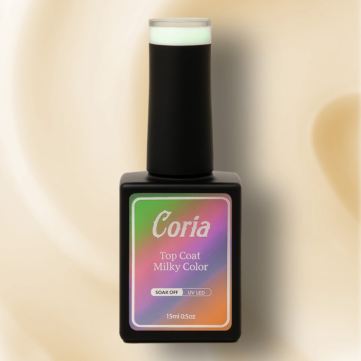 Top Coat Color Milky White Color Coria 15 ml 011