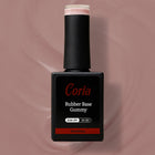 Baza Rubber Gummy Coria 202302 15 ml – flacon negru pe fundal nude