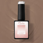 Baza Rubber Gummy Nude 122 Coria, flacon 15 ml pe fundal maro