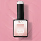 Baza Rubber Gummy Nude 147 Coria, flacon 15 ml pe fundal roz