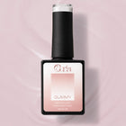 Baza Rubber Gummy Nude 148 Coria, flacon 15 ml pe fundal roz