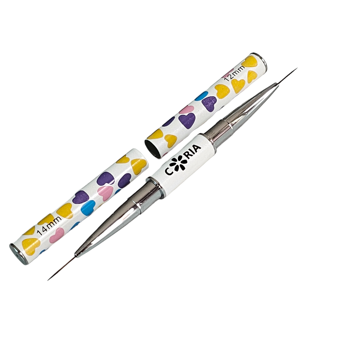 Pensula Dubla Nail Art Coria 12mm/14mm