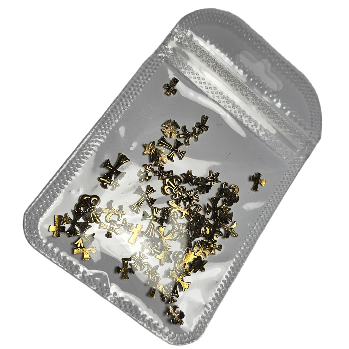 Decor unghii Cruce (auriu)