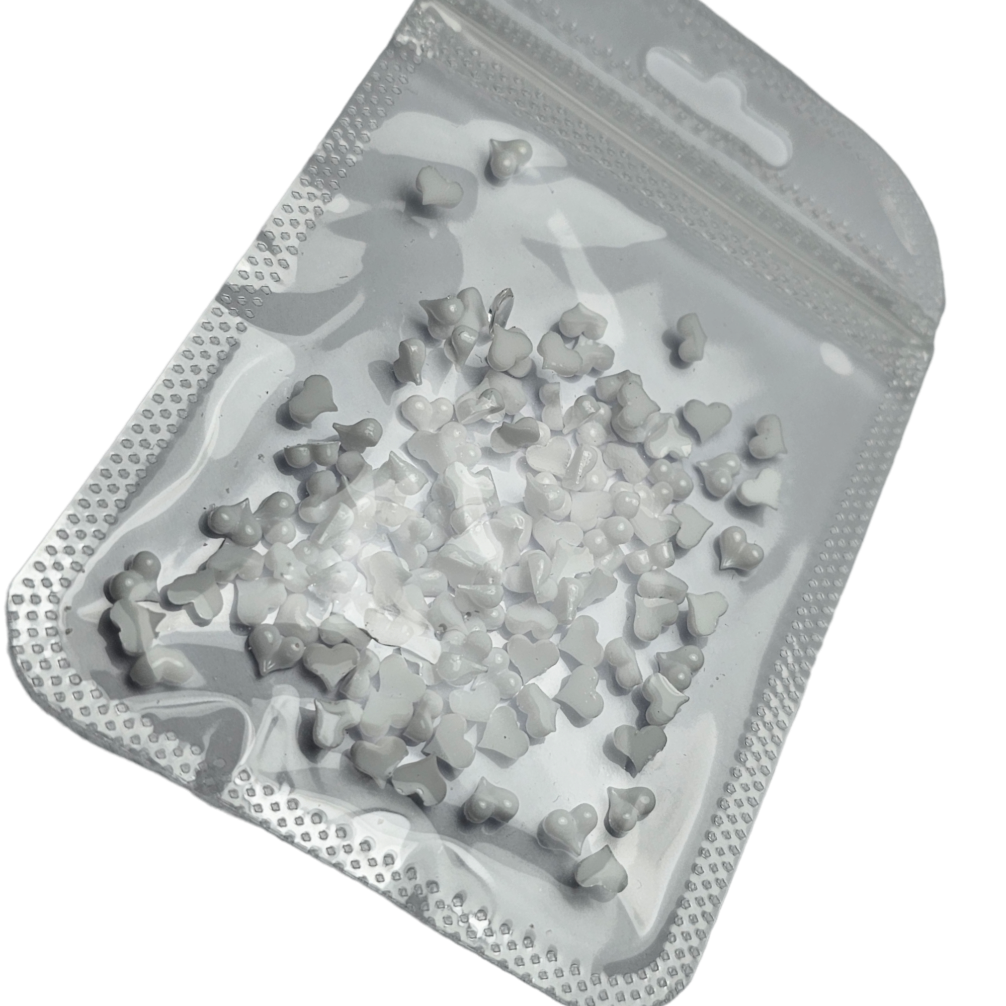 Decor unghii Inimioare Albe HEX