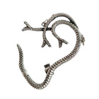 Cercel ear cuff 3 Snake, argintiu, în formă de șerpi