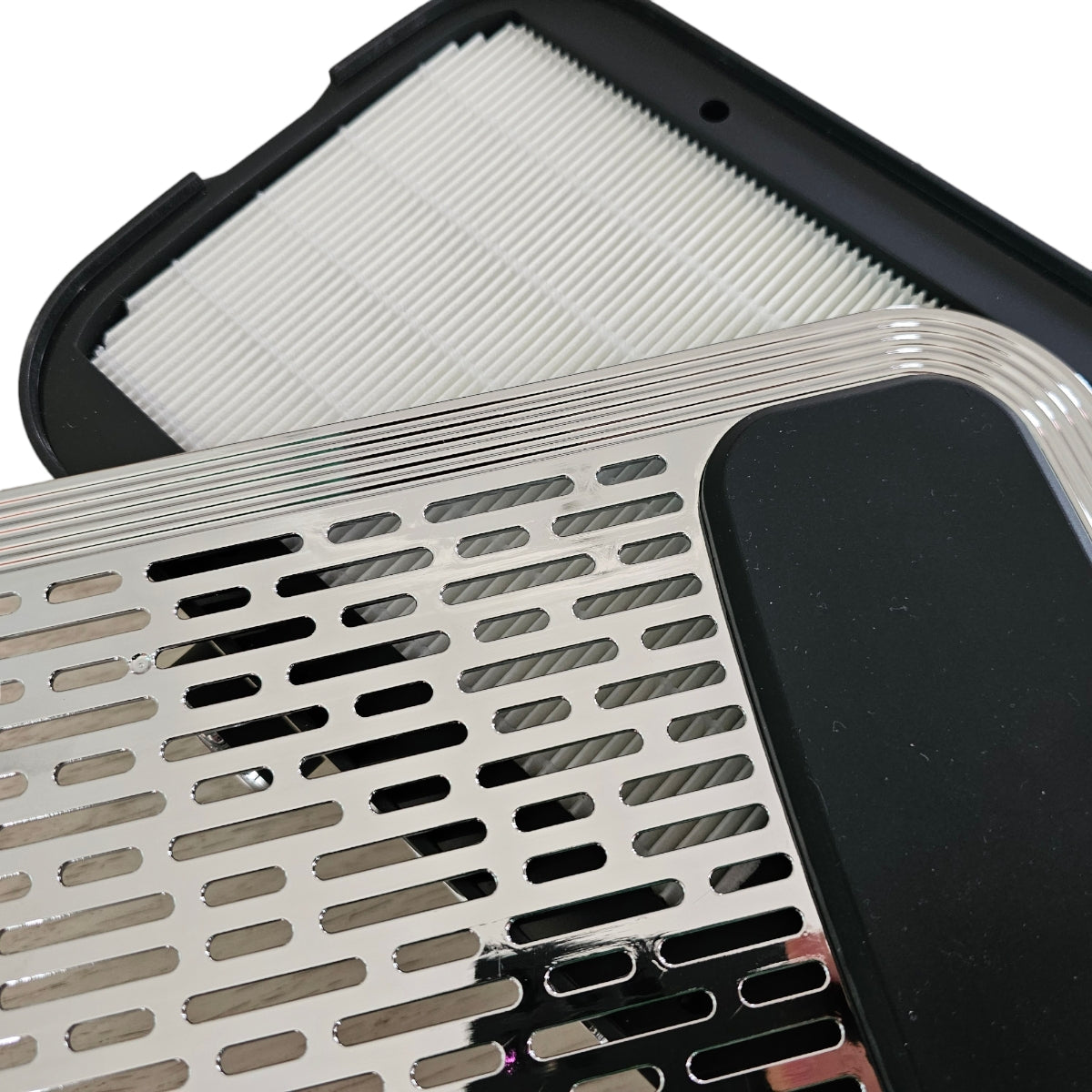 Aspirator Colector Praf Profesional de Unghii, 80W Negru/Silver