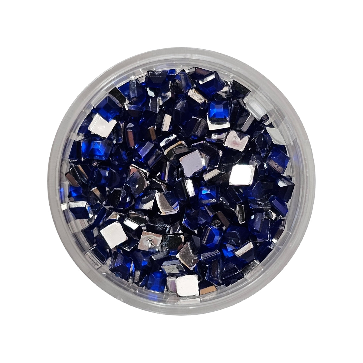 Decor Unghii Stras Patrat Blue PB22
