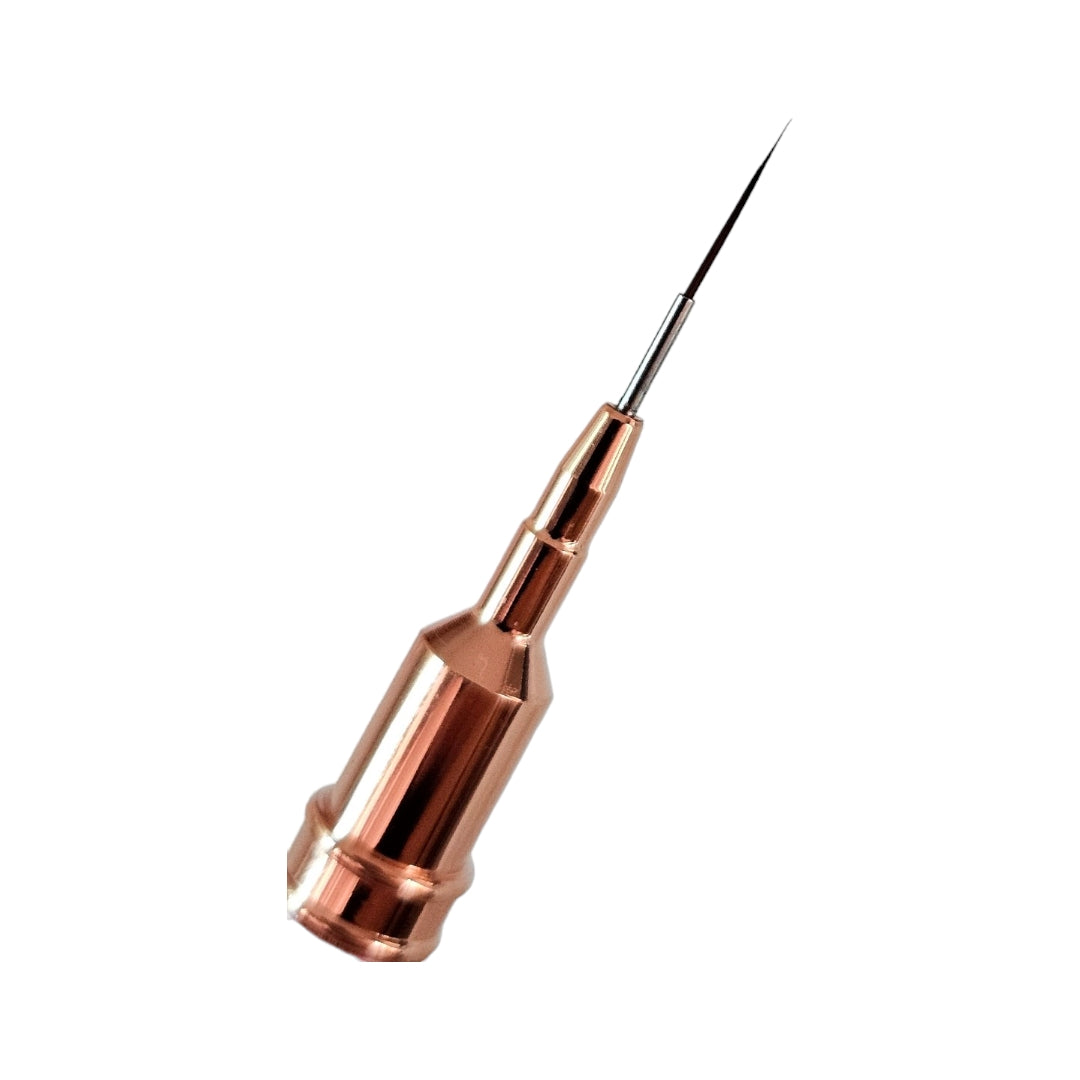 Pensula Dubla Nail Art Coria Light Pink 10mm/15mm