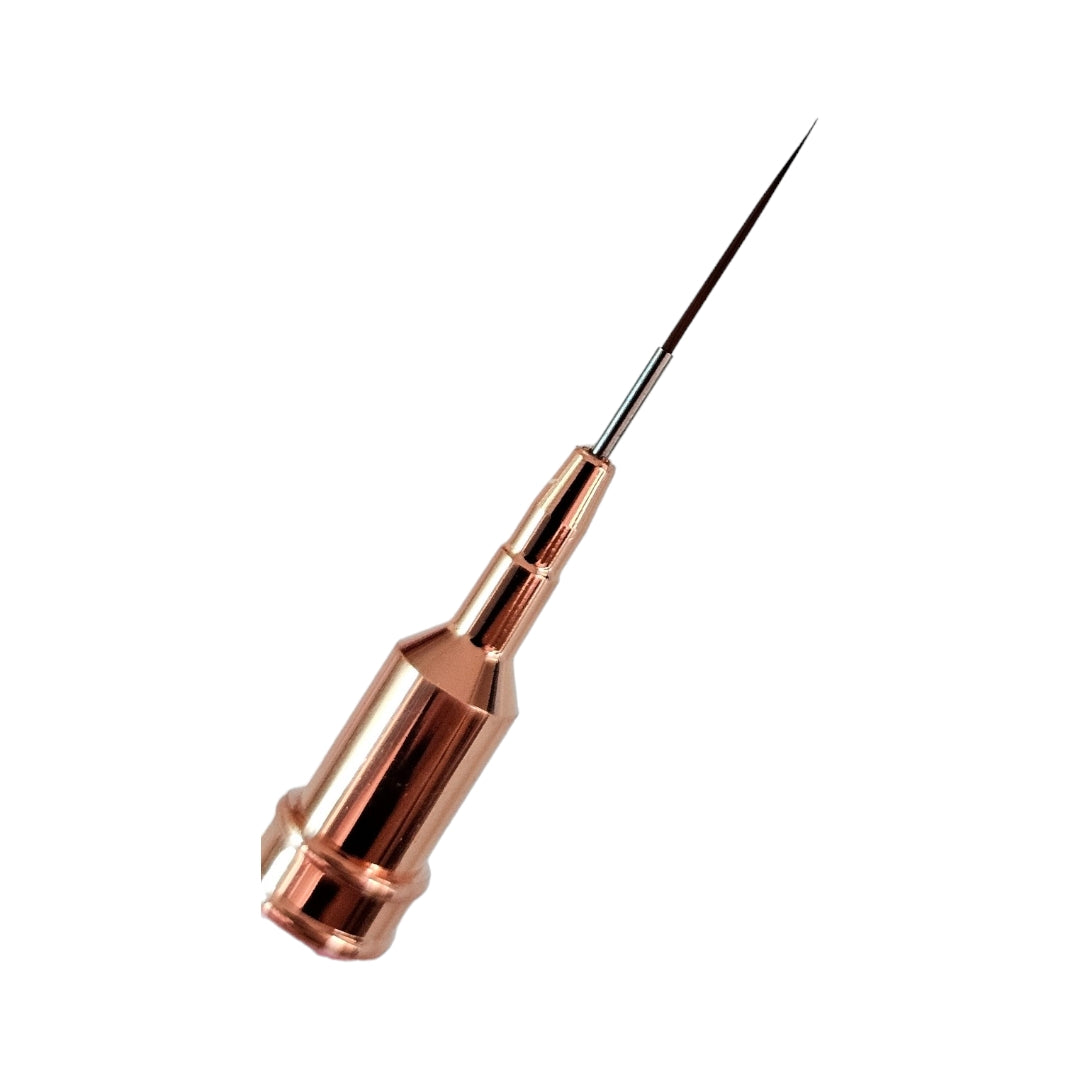 Pensula Dubla Nail Art Coria Light Pink 10mm/15mm