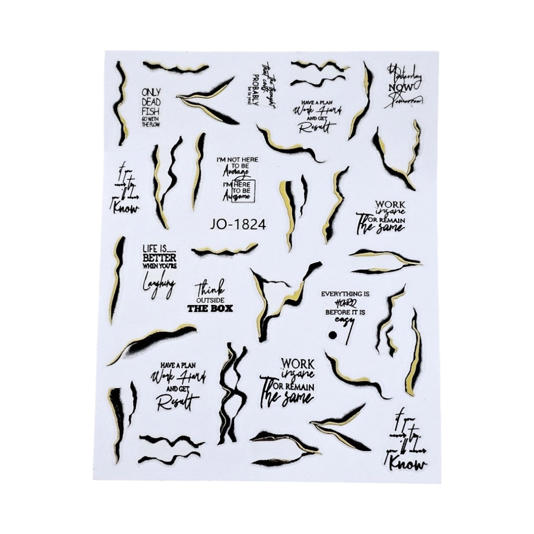 Sticker Unghii Decor 1824