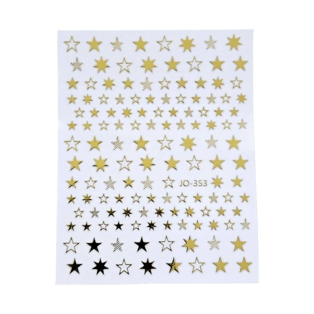 Sticker Unghii Decor Gold 353