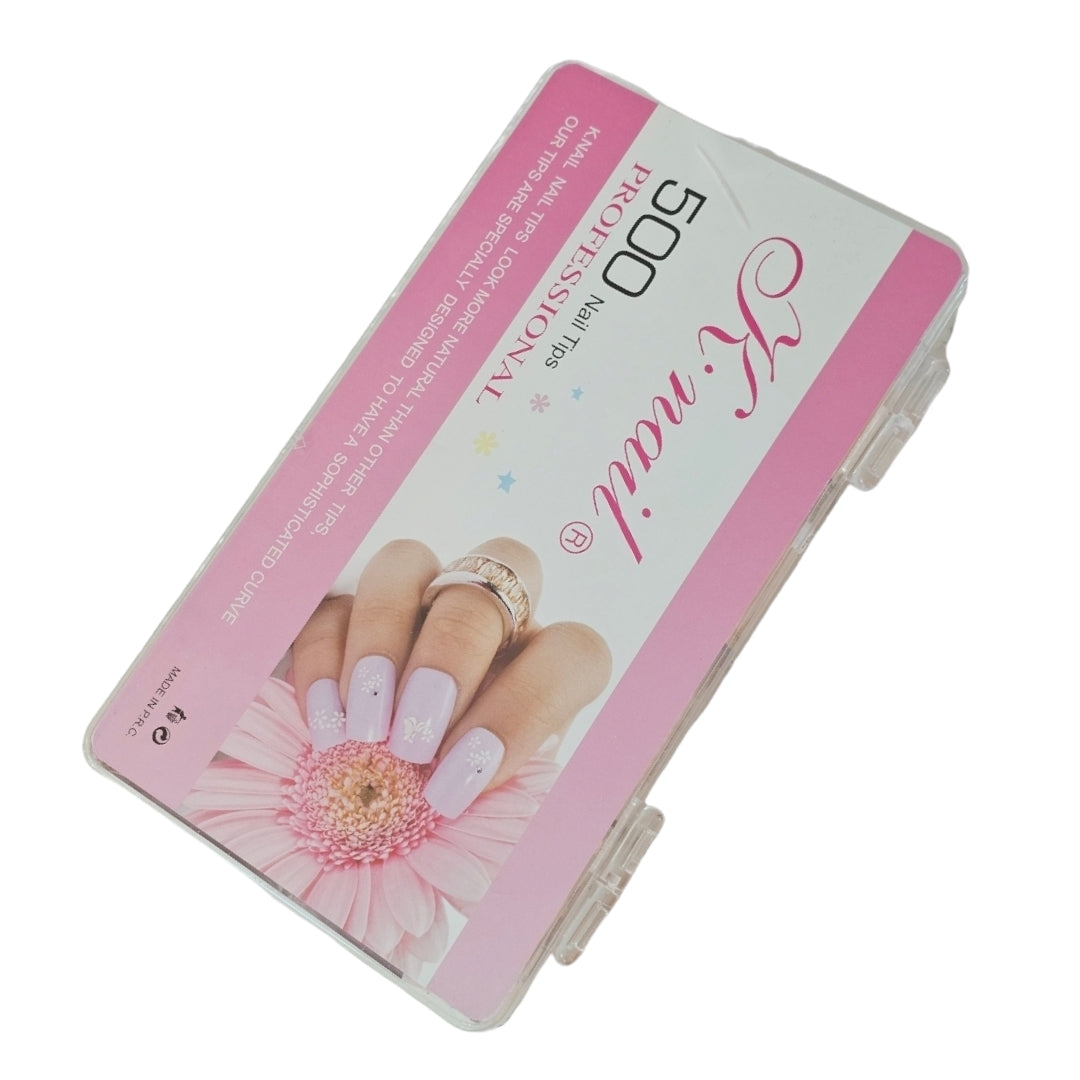 Tipsuri Patrate Nude Pentru unghii 500 pcs Nude crem