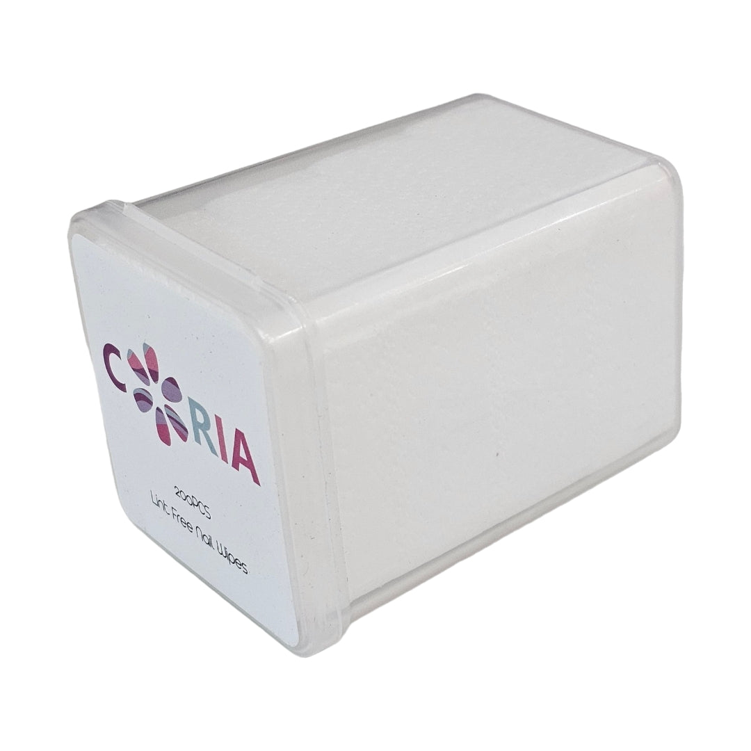 Servetele perforate pentru unghii 200 buc Albe