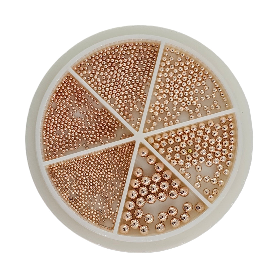 Caviar Metal,Decor Unghii, Multisize Rose Gold