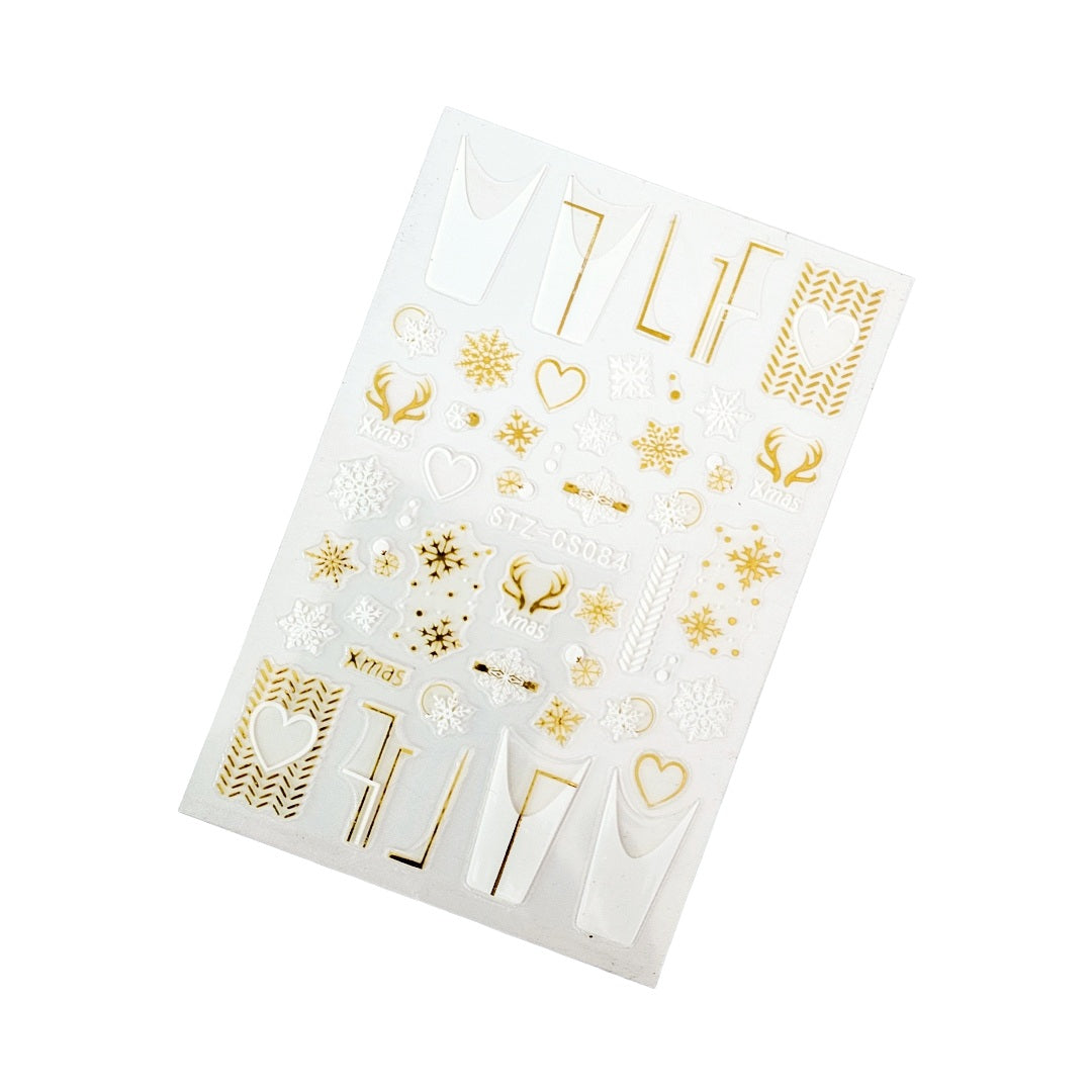 Sticker Unghii , Decor 084 Gold