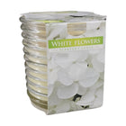 Lumânare parfumată White Flowers în pahar de sticlă, 130 g