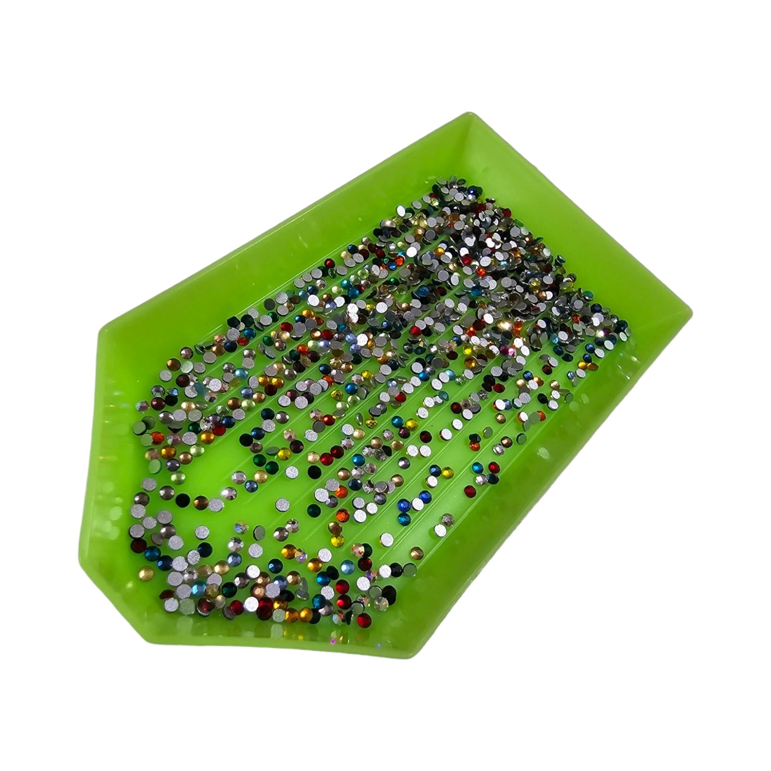 Organizator tavita pentru accesorii diverse (strasui,decoruri,glitter..etc) Green