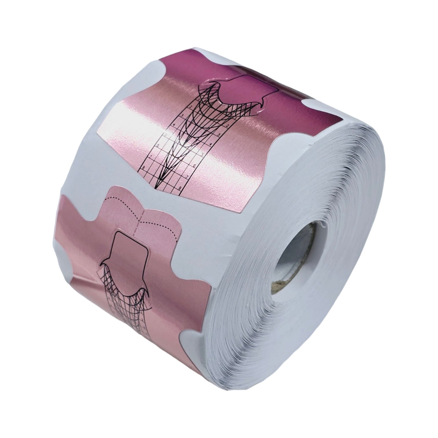 Sablon Unghii 300 buc,200g Aluminiu,Pink Metalic marime 8