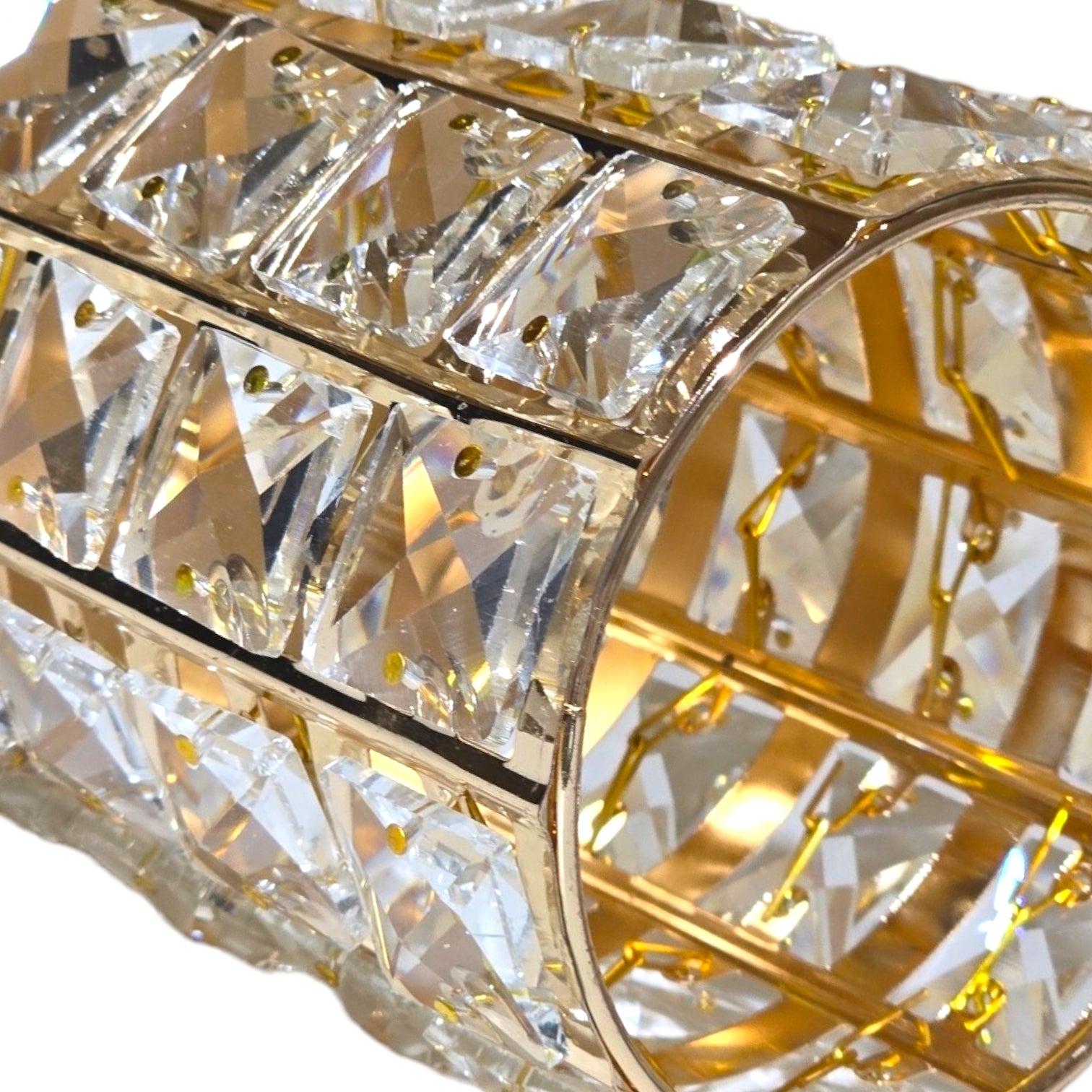 Suport pensule cu cristale Gold Luxury LOG