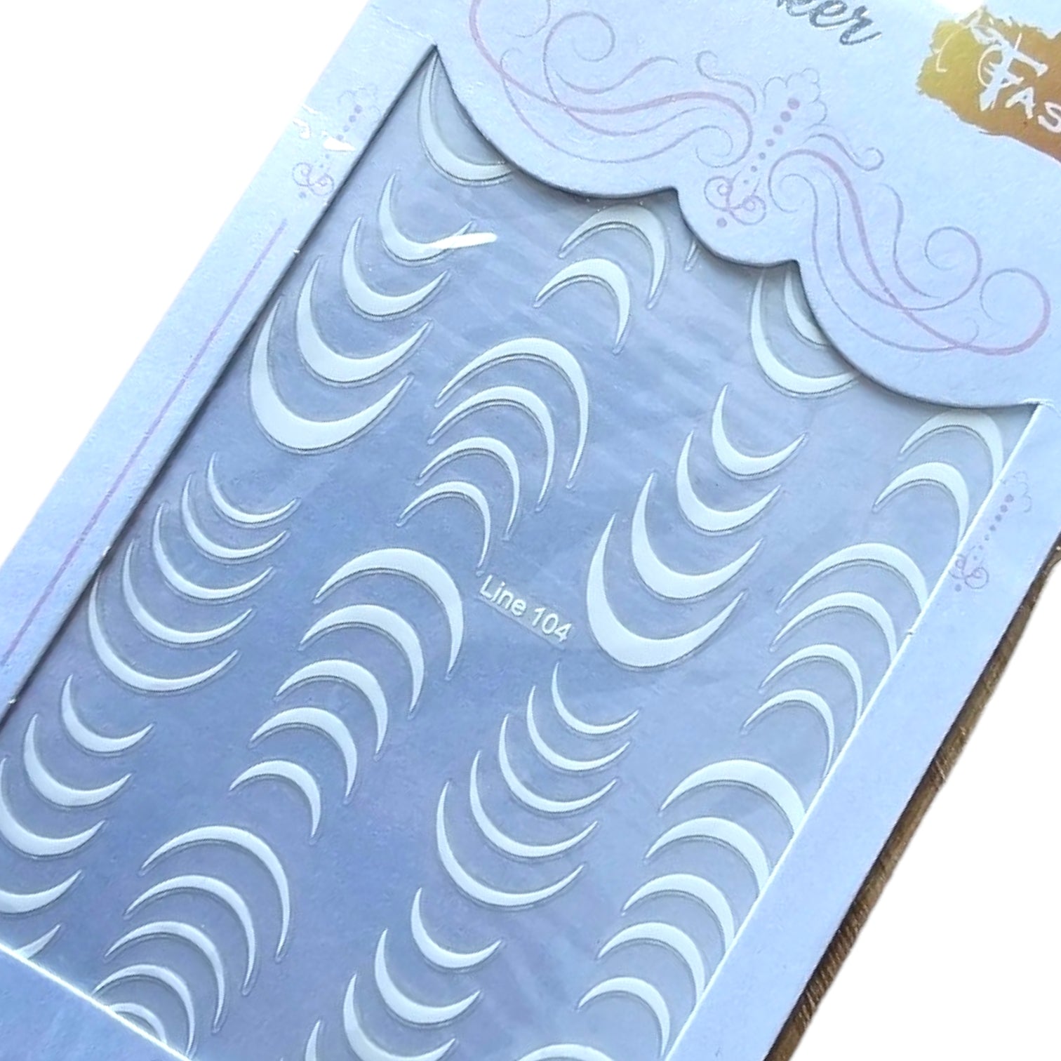 Sticker nail art Line 104 White