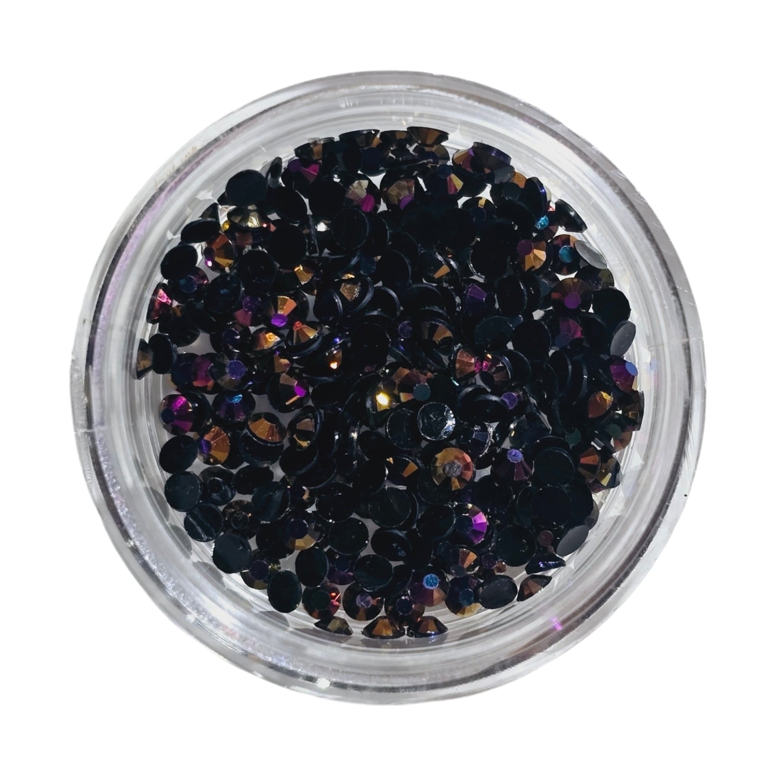 Decor Unghii Stras Negru Multireflex SNM