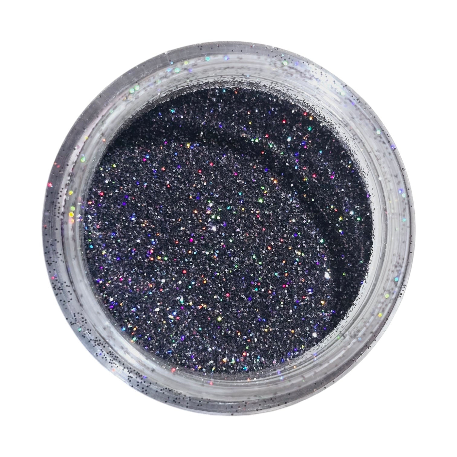 Decor Unghii Glitter Negru Multireflex BOZM