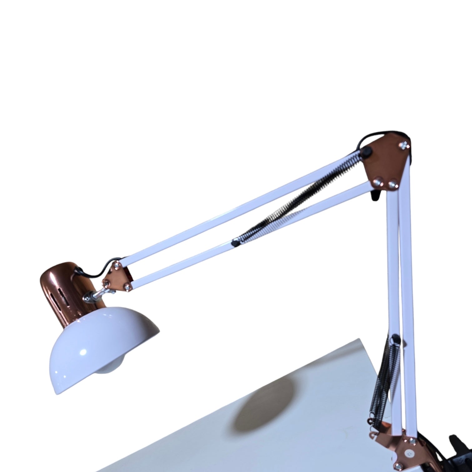 Lampa Lumina Bec Inclus ,Pentru Manichiura,Pedichiura, (Cu Prindere Masa)Alb Cupru