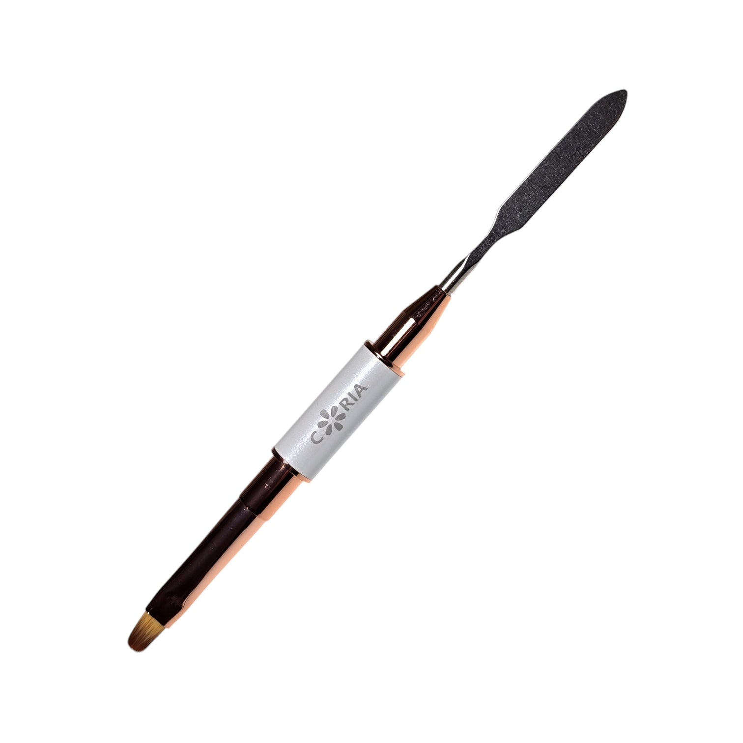 Pensula PolyGel cu Spatula, White nr 6 LONY