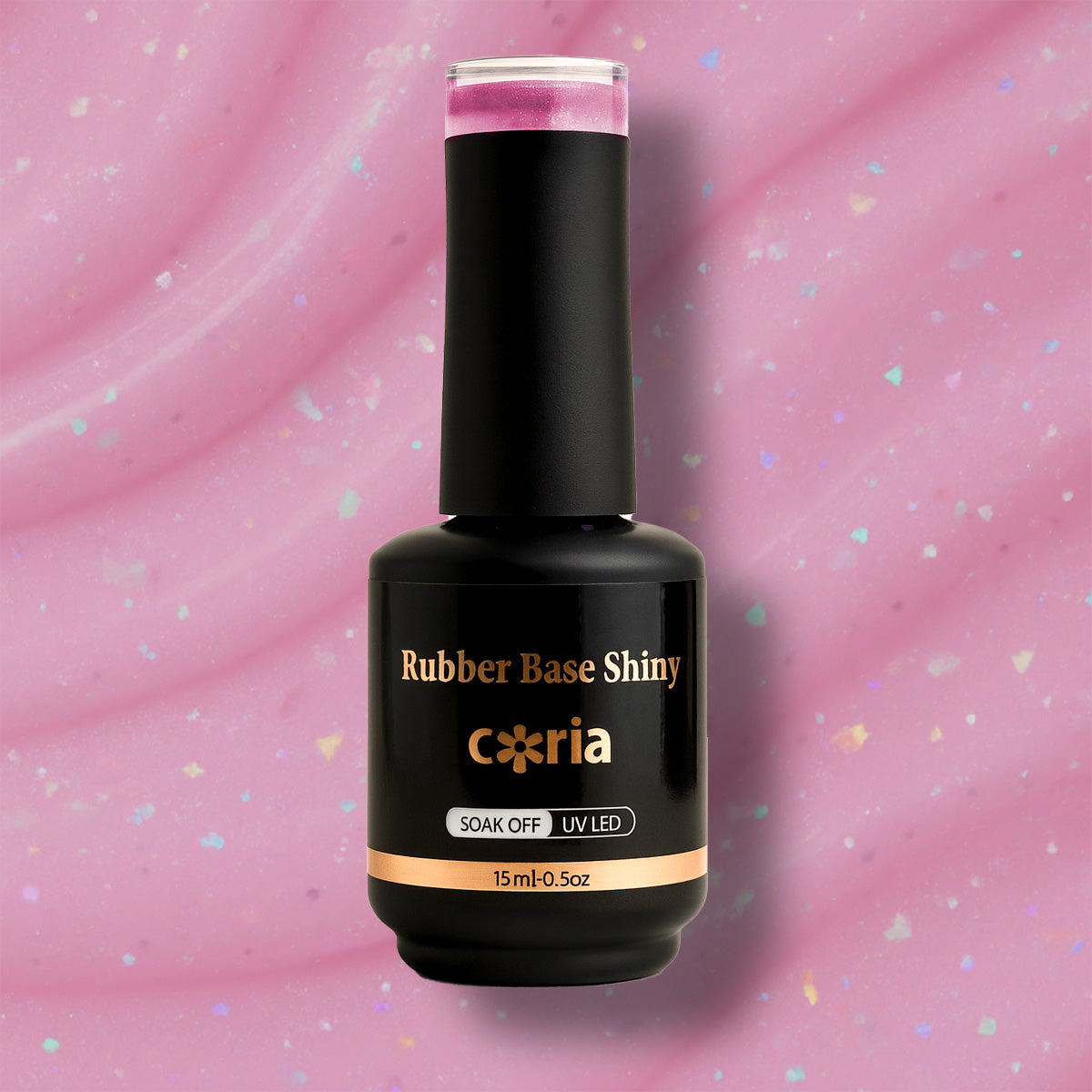 Baza Rubber Shiny Coria 029 15 ml Natural Pink