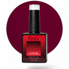Ojă semipermanentă Coria Wine Nr. 23, flacon 15 ml pe fundal vișiniu