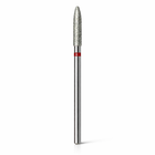 Bit cilindru subțire roșu pentru cuticule 3,5 mm ZAST