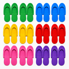 Papuci de unică folosință pentru pedichiură, 12 perechi colorate