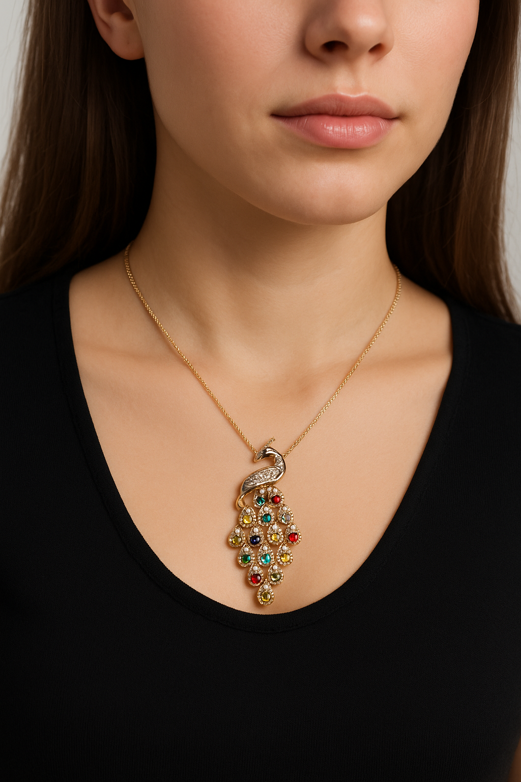 Colier Elegance Peacock