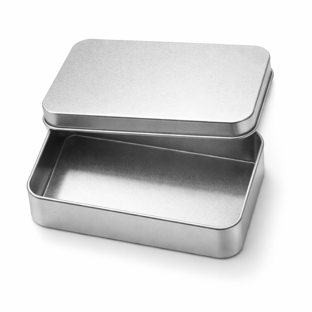 Cutie Aluminiu cu capac 8.5x11.5cm OMIRA