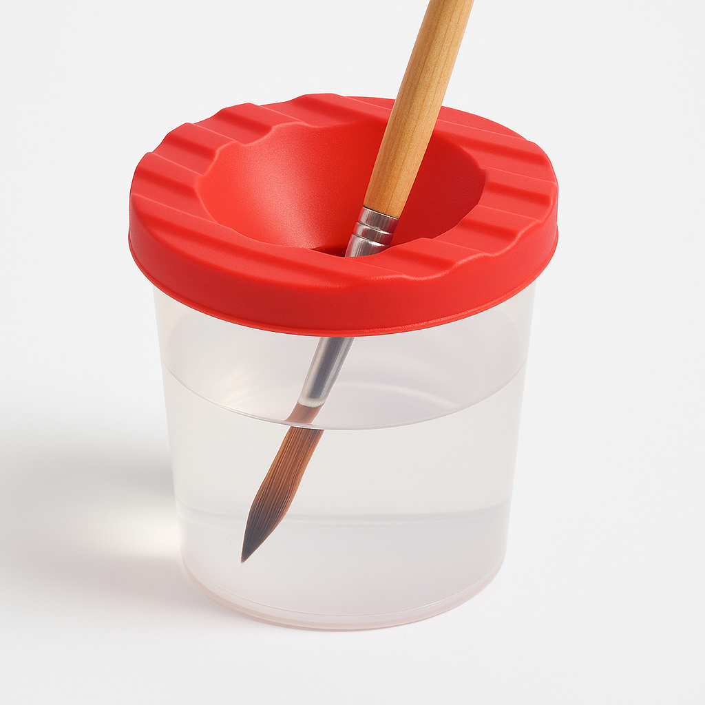 Pahar pentru curatare pensule Red