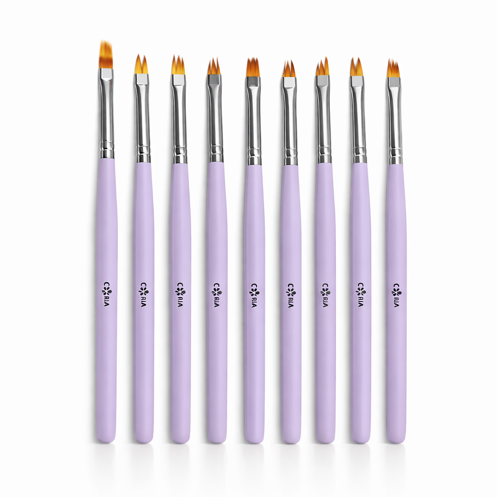 Set 8 Pensule Unghii Nail Art NALY