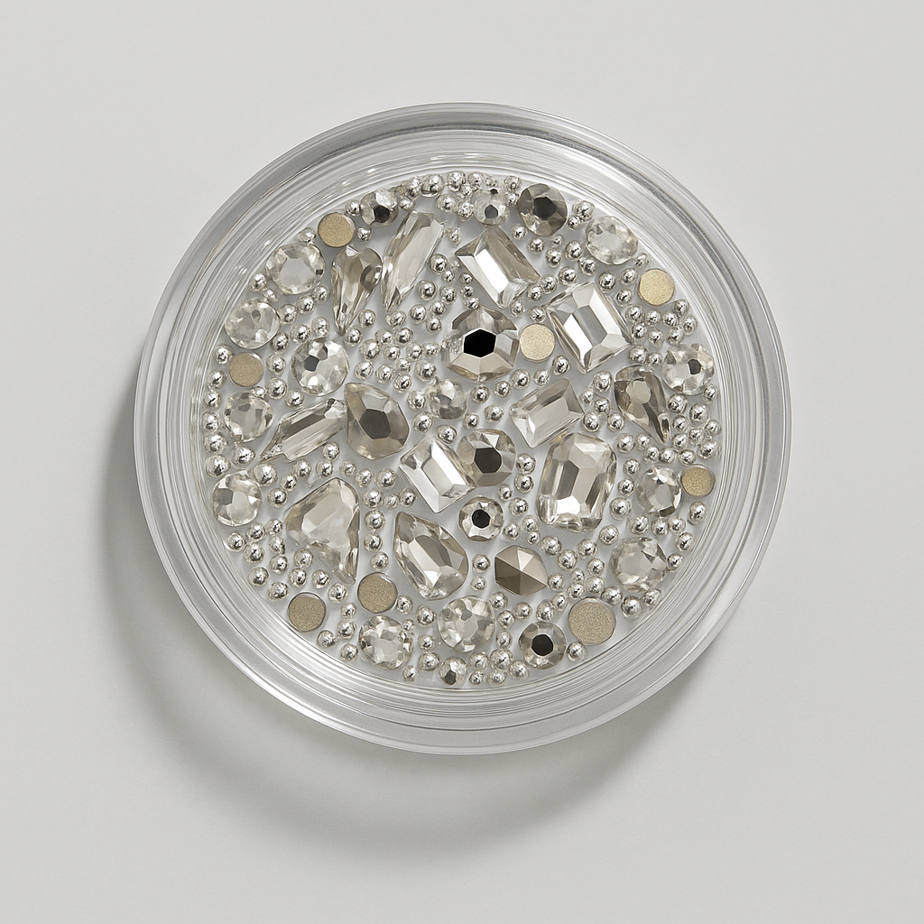 Decor Unghii Strasuri GlamBox Silver