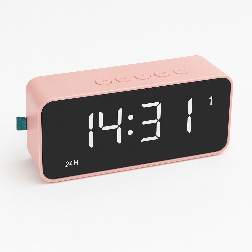 Ceas ,Radio,Termometru KOZY Pink