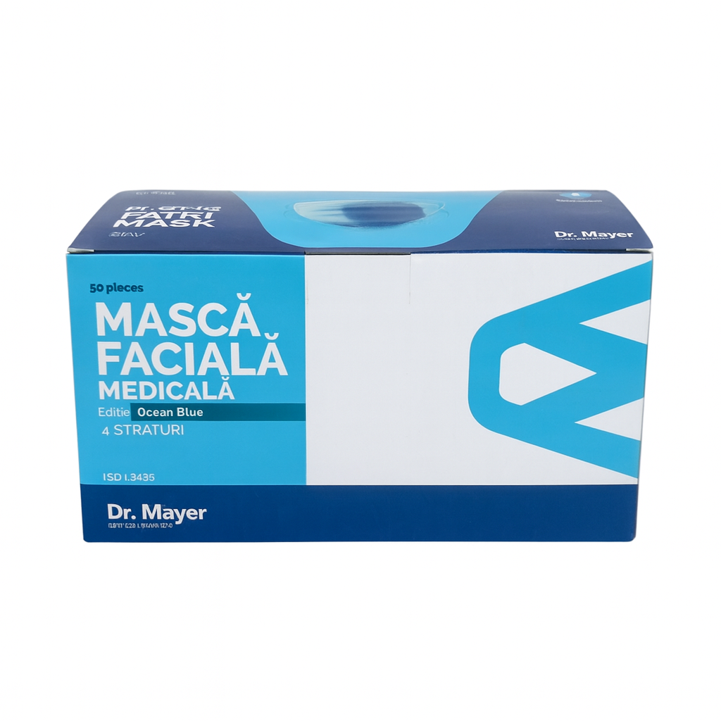 Masca de protectie set 50 bucati cu 4 straturi Ocean  Dr. Mayer
