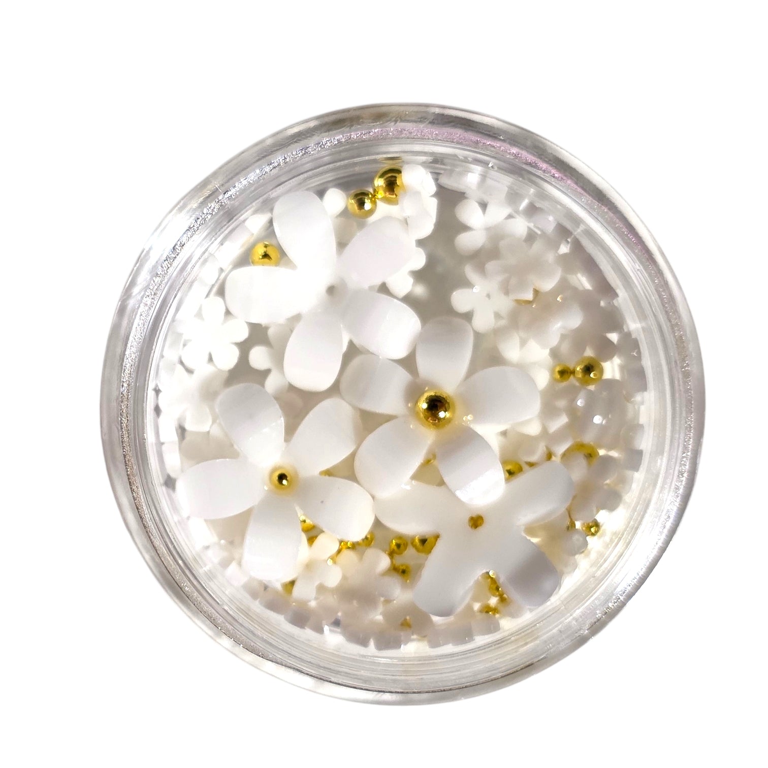 Decor Unghii Flori CHARMIX White Gold