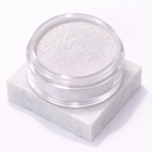 Pigment pentru unghii Reflexii Blue GRAZA – pulbere albă perlată în borcan