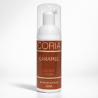 Spumă pentru cuticule Coria Caramel 100 ml – flacon cu pompă, etichetă maro