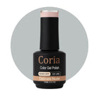 Ojă semipermanentă Coria Delicate Nude 48, flacon 15 ml pe fundal gri