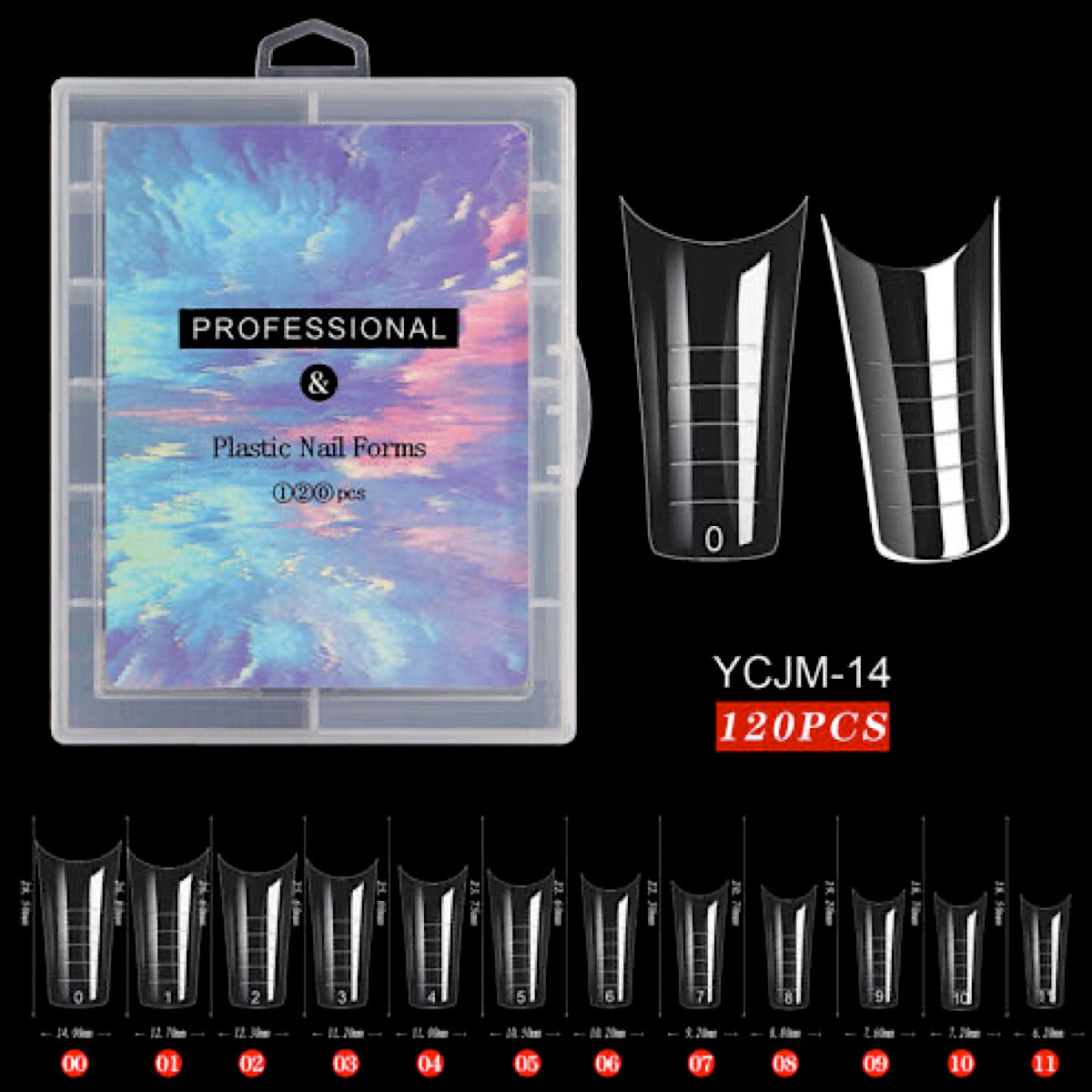 Tipsuri Smart Refolosibile - Set 120 buc Nr 14 Balerina